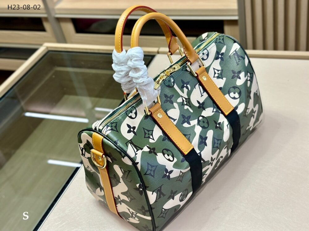 LOUIS VUITTON X TAKASHI MURAKAMI GREEN MONOGRAMOUFLAGE COATED CANVAS SPEEDY 35CM - Image 4