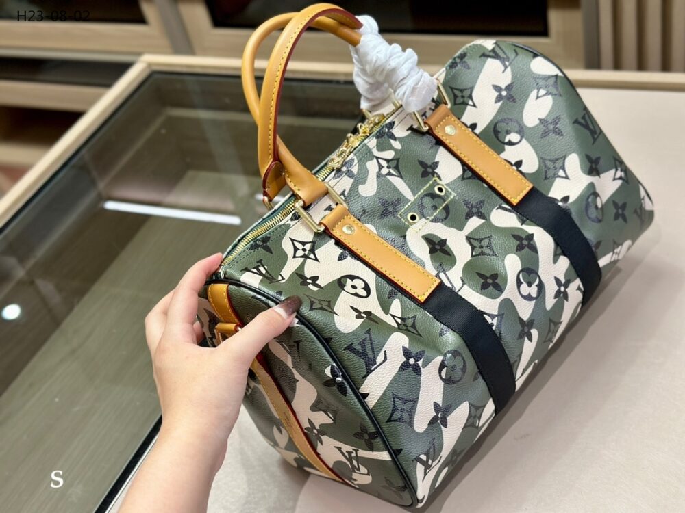 LOUIS VUITTON X TAKASHI MURAKAMI GREEN MONOGRAMOUFLAGE COATED CANVAS SPEEDY 35CM - Image 5