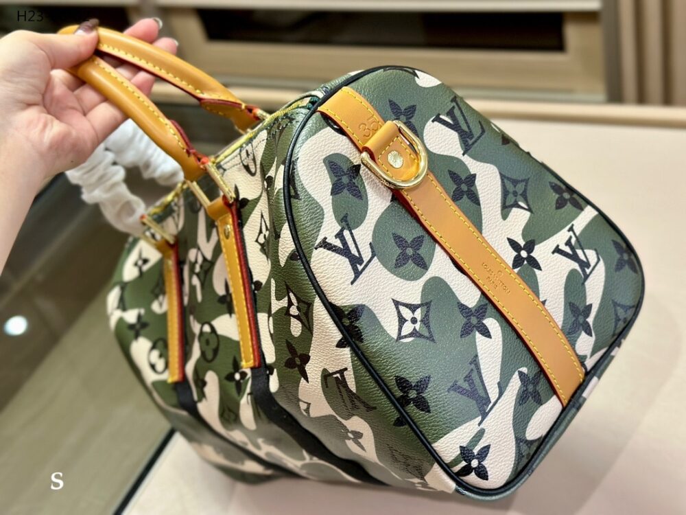 LOUIS VUITTON X TAKASHI MURAKAMI GREEN MONOGRAMOUFLAGE COATED CANVAS SPEEDY 35CM - Image 6