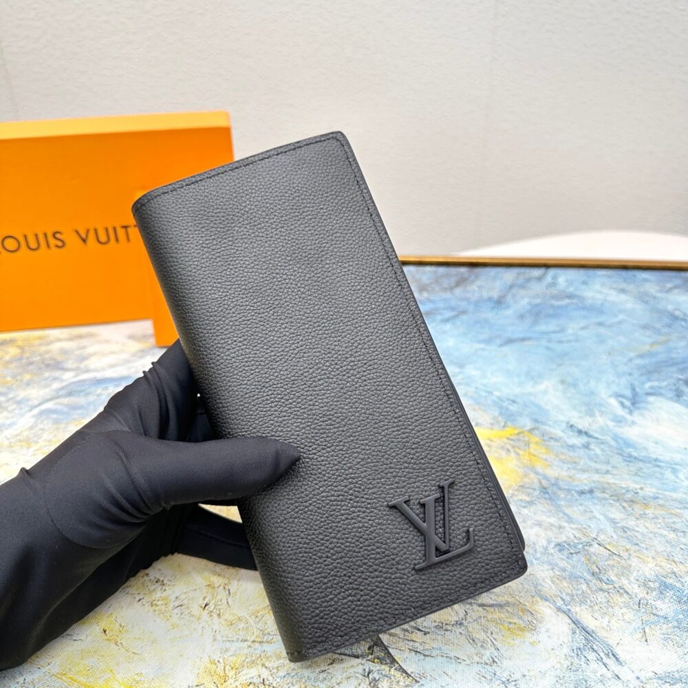 LOUIS VUITTON BRAZZA WALLET BLACK 19CM M69980 - Image 5