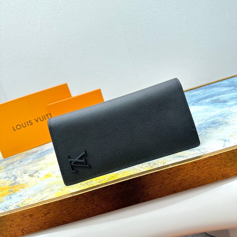 LOUIS VUITTON BRAZZA WALLET BLACK 19CM M69980 - Image 2