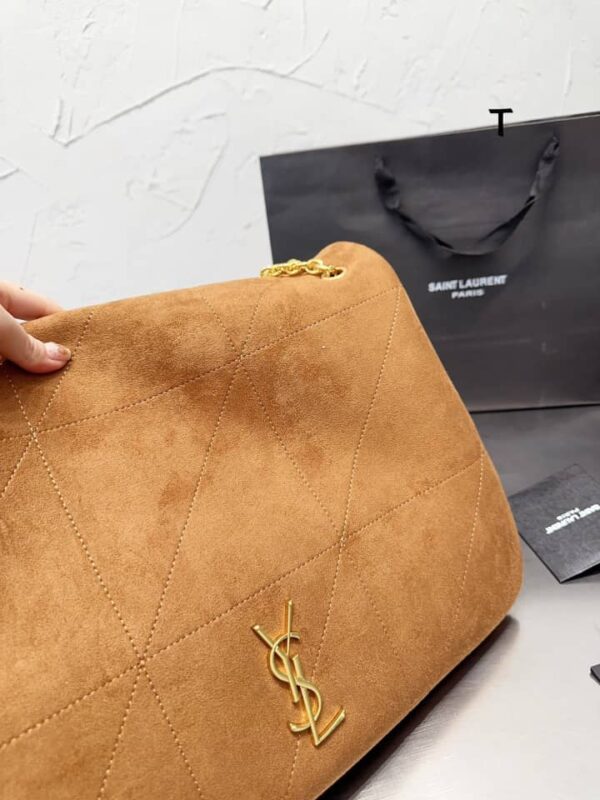 SAINT LAURENT JAMIE 4.3 IN SUEDE BROWN 41CM 7424311U8P72102 - Image 3