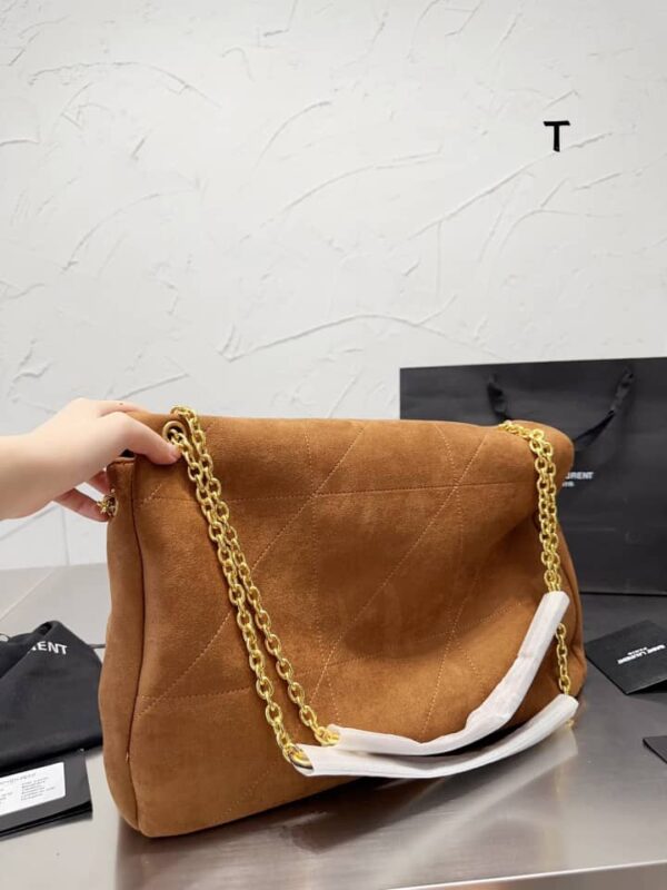 SAINT LAURENT JAMIE 4.3 IN SUEDE BROWN 41CM 7424311U8P72102 - Image 5