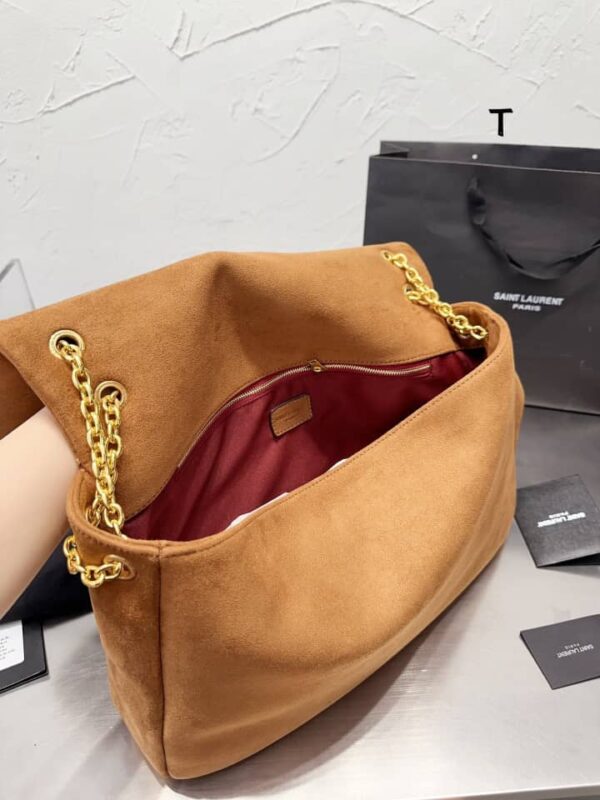 SAINT LAURENT JAMIE 4.3 IN SUEDE BROWN 41CM 7424311U8P72102 - Image 8