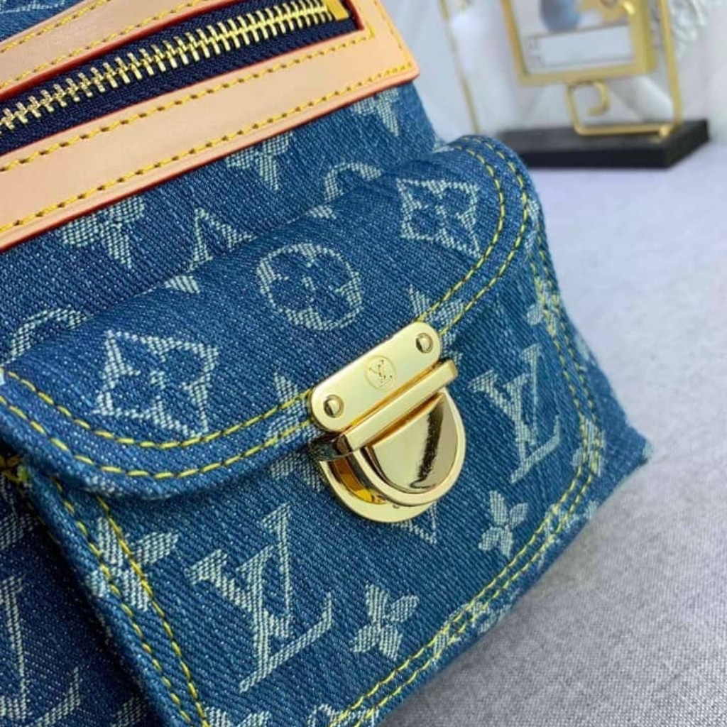 Louis Vuitton Baggy PM Monogram Denim Blue 30Cm M95049 - Image 7