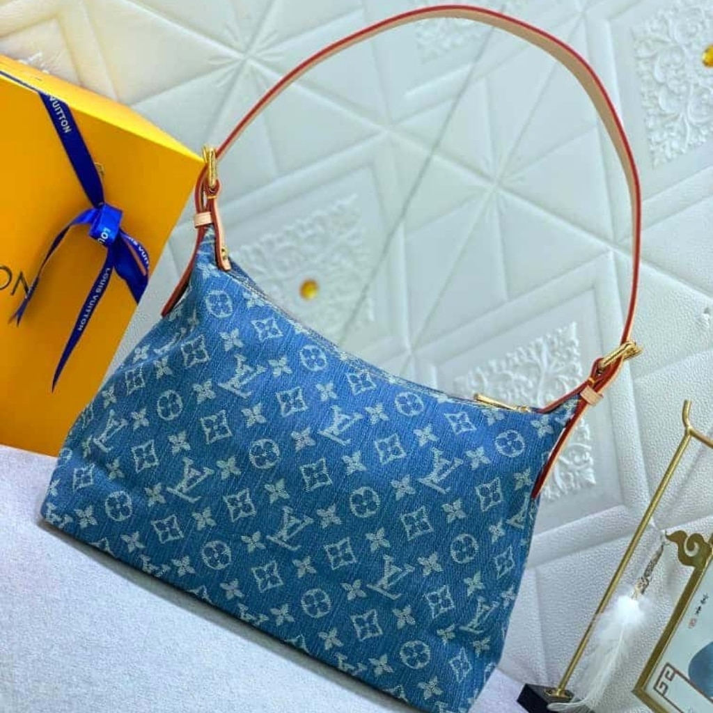 Louis Vuitton Baggy PM Monogram Denim Blue 30Cm M95049 - Image 6