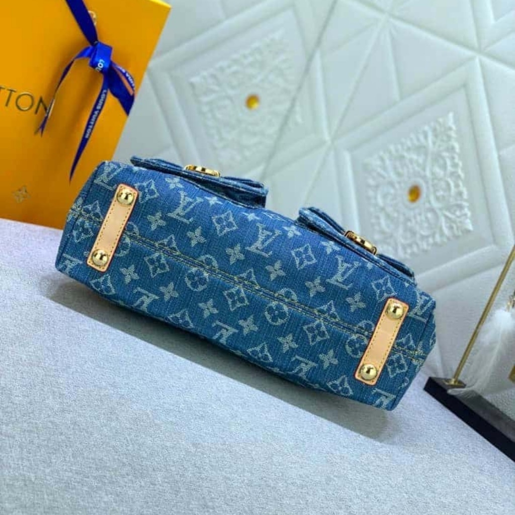 Louis Vuitton Baggy PM Monogram Denim Blue 30Cm M95049 - Image 3