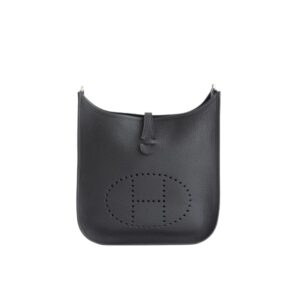 HERMES CLEMENCE EVELYNE PM 25CM BLACK NOIR