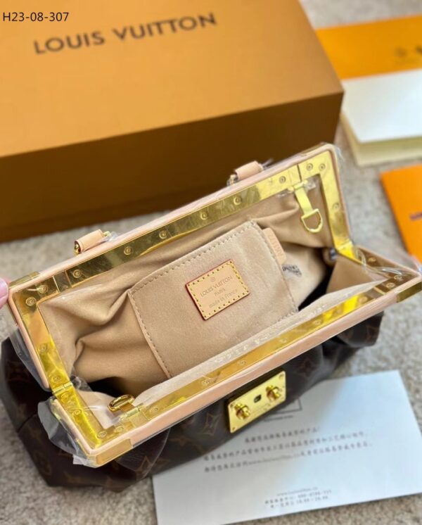 LOUIS VUITTON MONOGRAM CLUTCH BAG BROWN 28CM M46544 - Image 10