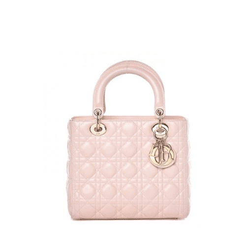 DIOR LADY BLUSH CANNAGE BAG PINK 20CM M0538OCEA M39U