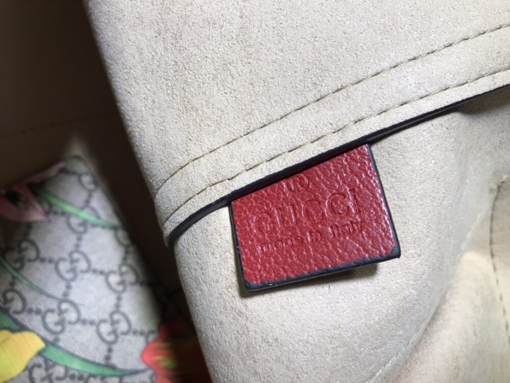 GUCCI OPHIDIA GG FLORA MEDIUM TOTE RED 44CM - Image 8