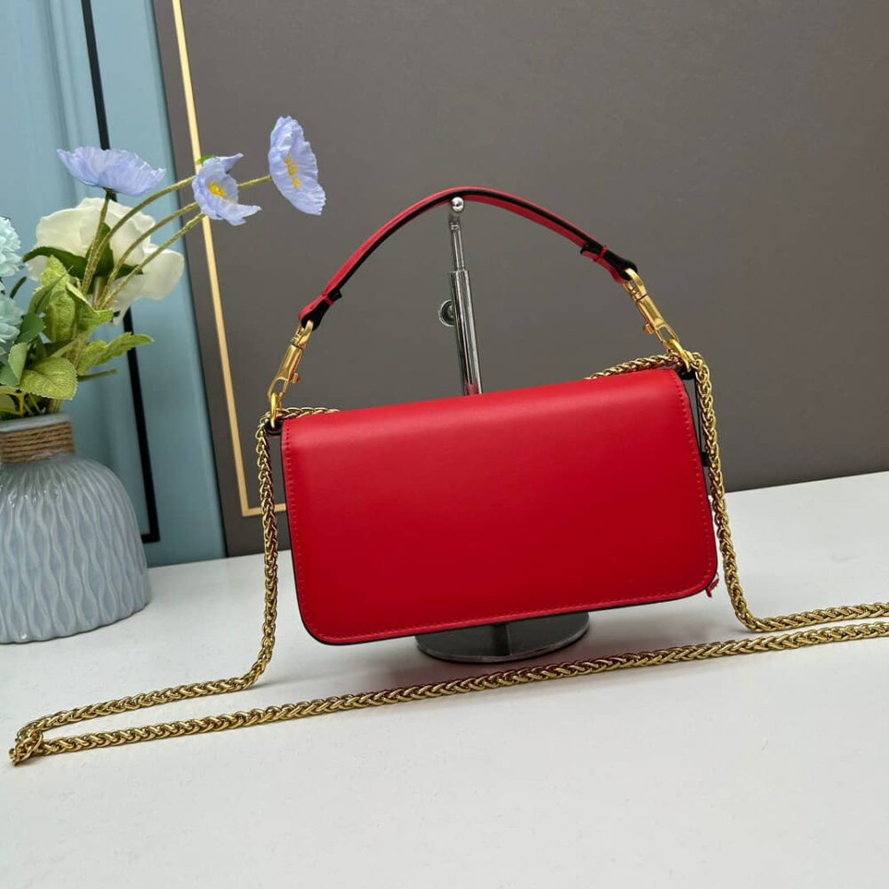 VALENTINO LOCÒ SMALL SHOULDER BAG IN RED 20CM 1W2B0K53ZXLM24 - Image 5