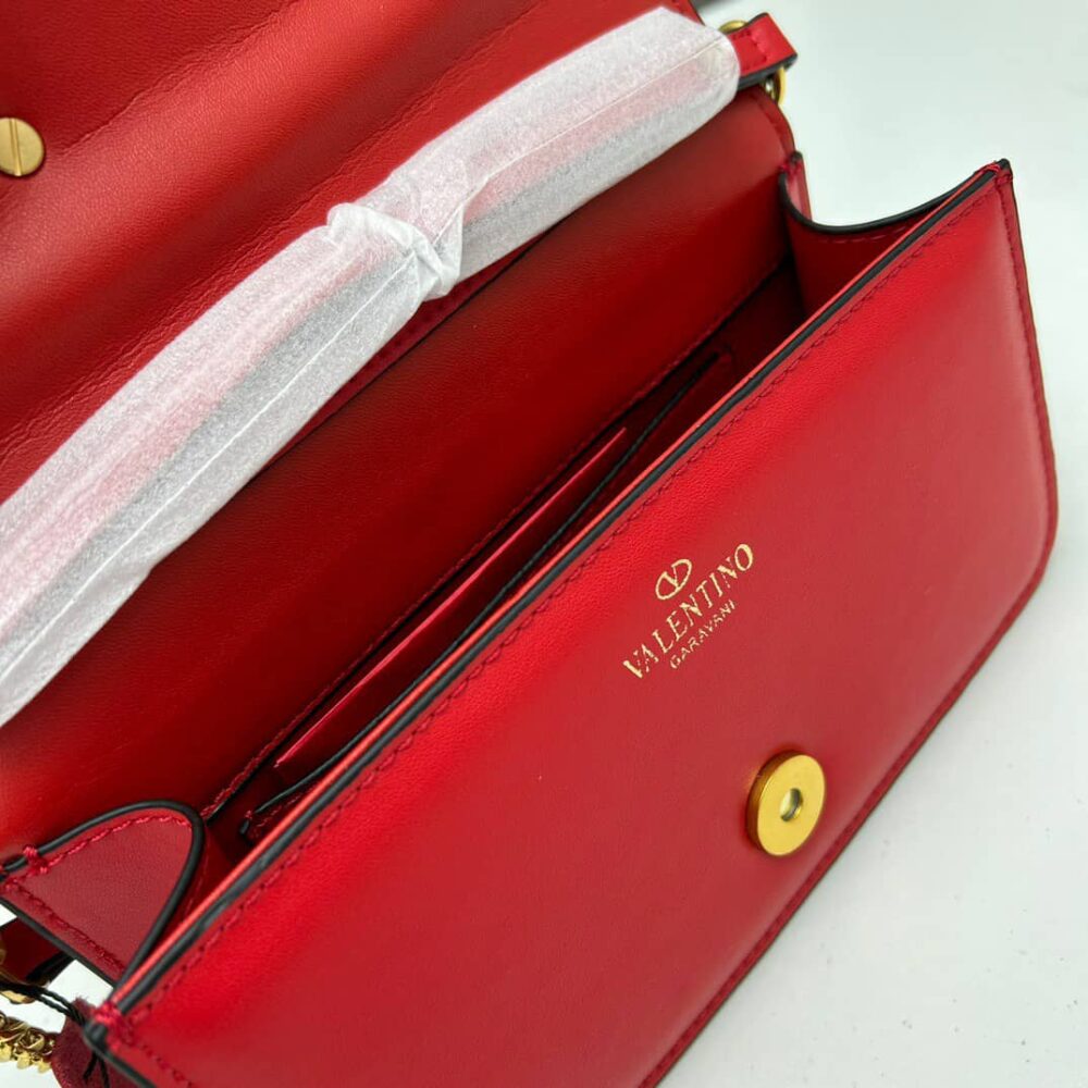 VALENTINO LOCÒ SMALL SHOULDER BAG IN RED 20CM 1W2B0K53ZXLM24 - Image 6