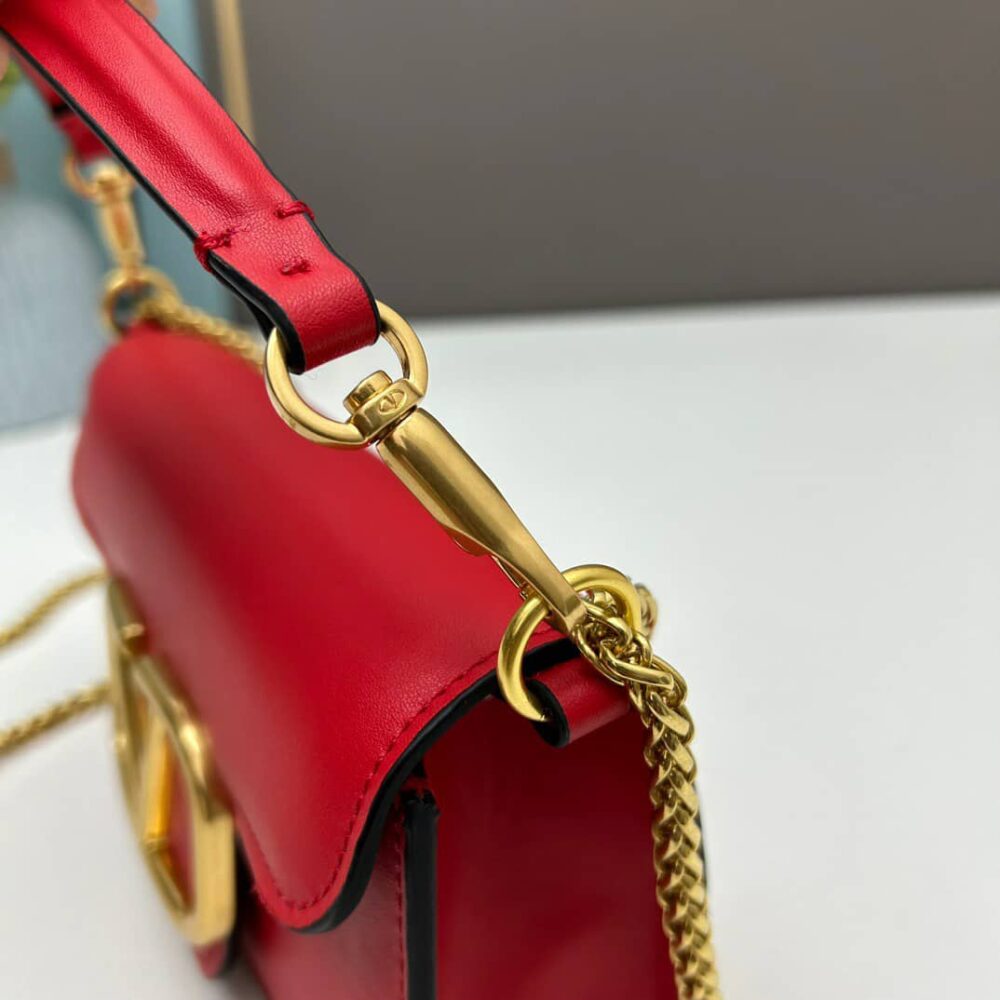 VALENTINO LOCÒ SMALL SHOULDER BAG IN RED 20CM 1W2B0K53ZXLM24 - Image 8