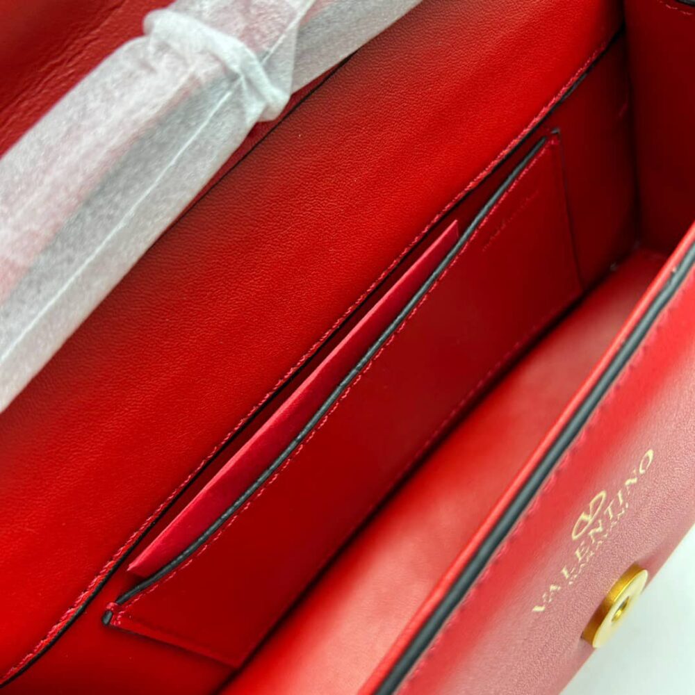 VALENTINO LOCÒ SMALL SHOULDER BAG IN RED 20CM 1W2B0K53ZXLM24 - Image 7