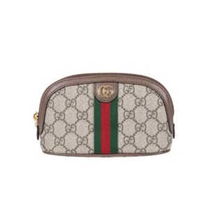 Gucci Ophidia Gg Cosmetic Pouch Brown