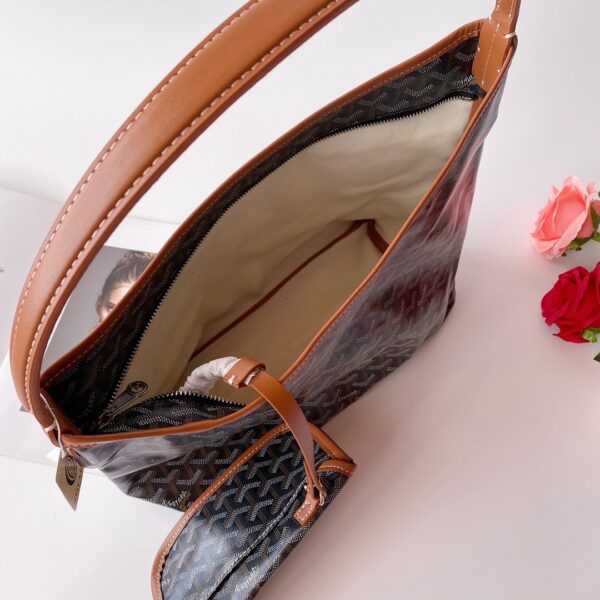 GOYARD BOHÈME HOBO BAG BLACK TAN 42CM BOHEMEPMLTY01CL03P - Image 2