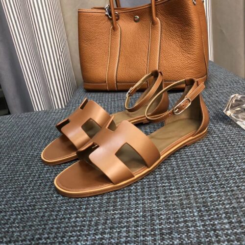 Alternative view of Hermes Santorini Sandal Natural H211178Z A3360
