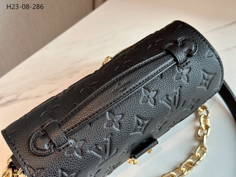 LOUIS VUITTON POCHETTE MÉTIS EAST WEST BAG BLACK 21CM M46595 - Image 7