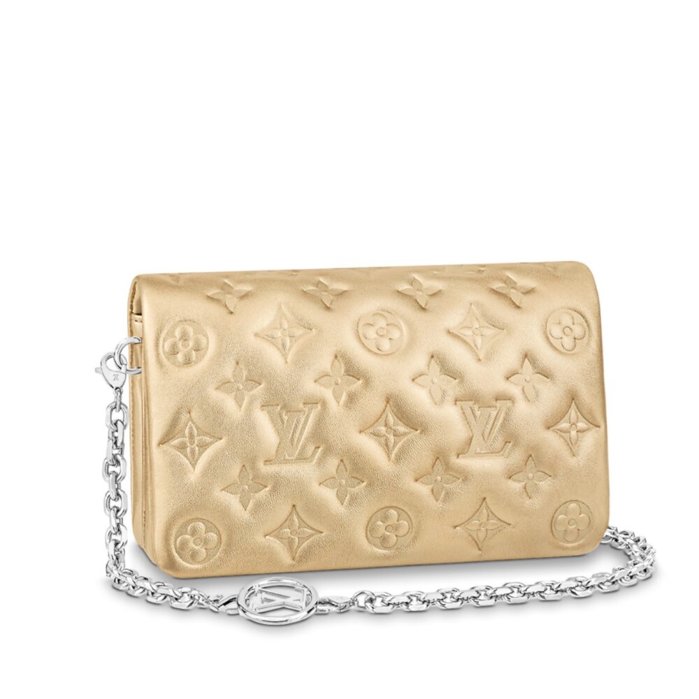 LOUIS VUITTON POCHETTE COUSSIN MONOGRAM GOLD 19CM M80999