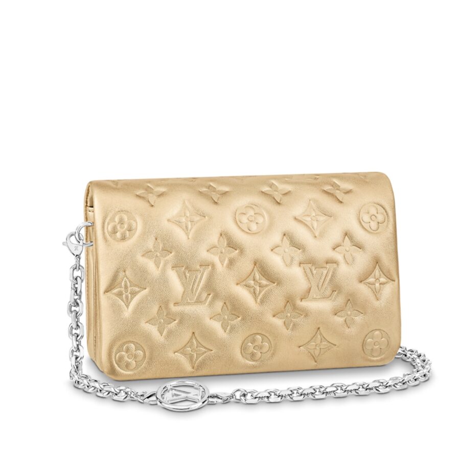 LOUIS VUITTON POCHETTE COUSSIN MONOGRAM GOLD 19CM M80999