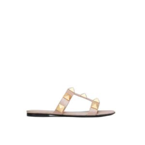 VALENTINO FLAT ROMAN STUD SLIDE SANDAL 3W2S0BU9ZWMGF9
