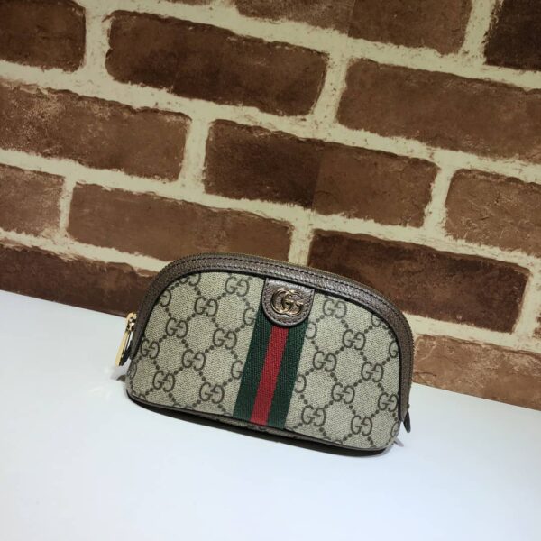 GUCCI OPHIDIA GG COSMETIC POUCH BROWN - Image 4