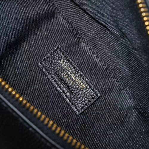 Alternative view of Saint Laurent Belt Bag Ysl Logo Appliquéd Leather Black 25Cm