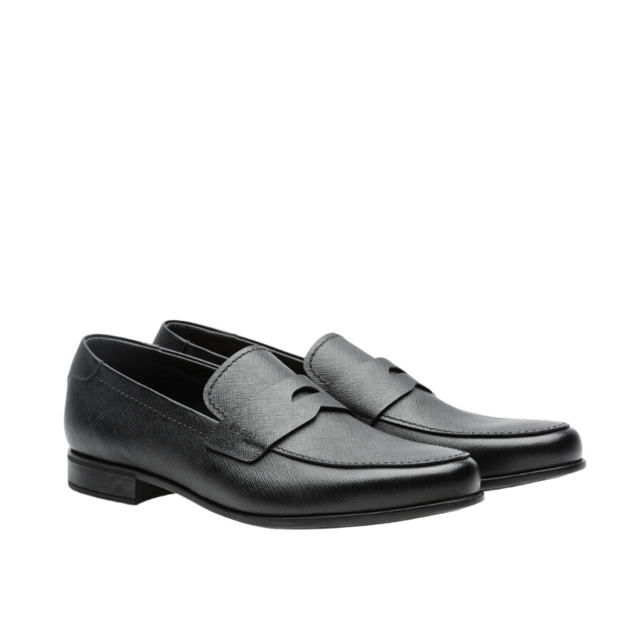 Prada Saffiano Leather Loafers Black 2DC213 053 F0002 F G000