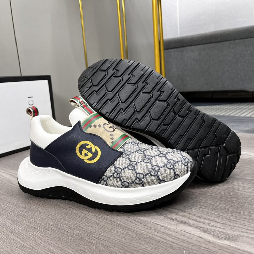 GUCCI SNEAKER GG CANVAS BLUE WHITE - Image 2