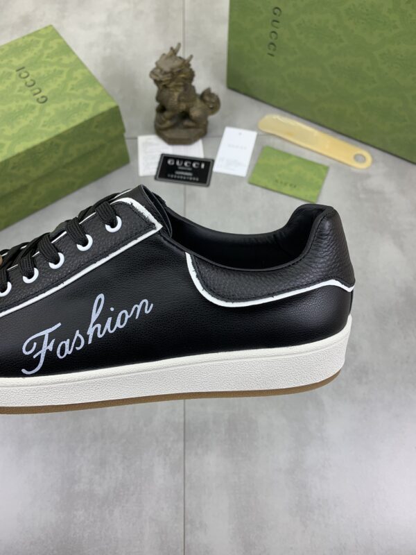 GUCCI CLASSIC FASHION SNEAKER WITH EDGE BLACK - Image 4