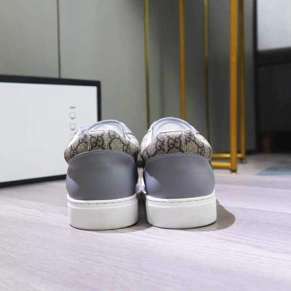 GUCCI GG SUPREME SNEAKER BEIGE GG BLUE AND ORANGE WEB - Image 3