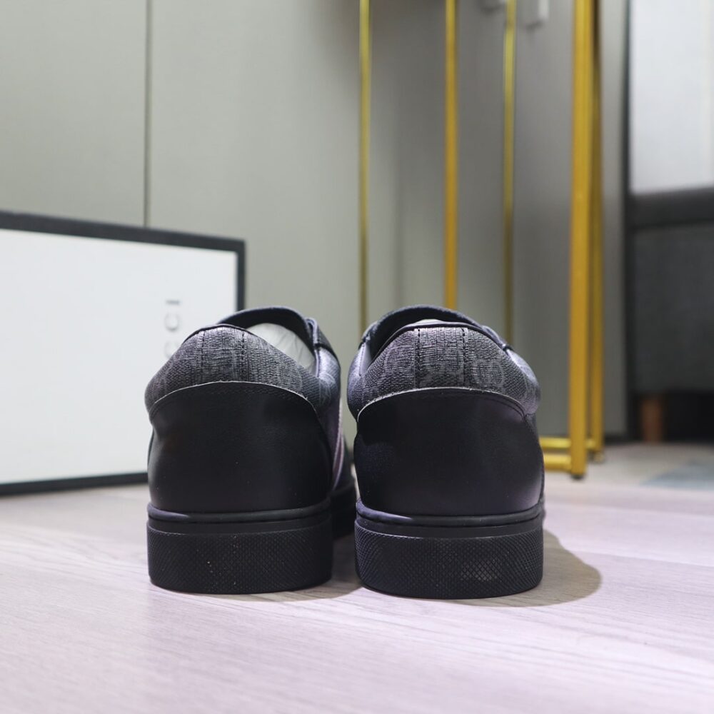 GUCCI GG SUPREME SNEAKER BLACK GG BLUE AND ORANGE WEB - Image 3