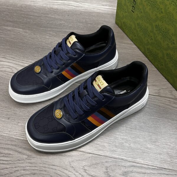 GUCCI SNEAKER MULTICOLOR SIDE BANDS NAVY BLUE - Image 3