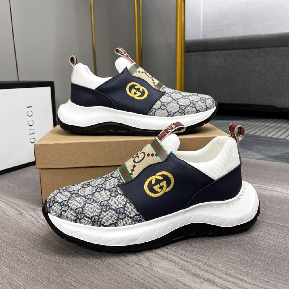 GUCCI SNEAKER GG CANVAS BLUE WHITE - Image 5