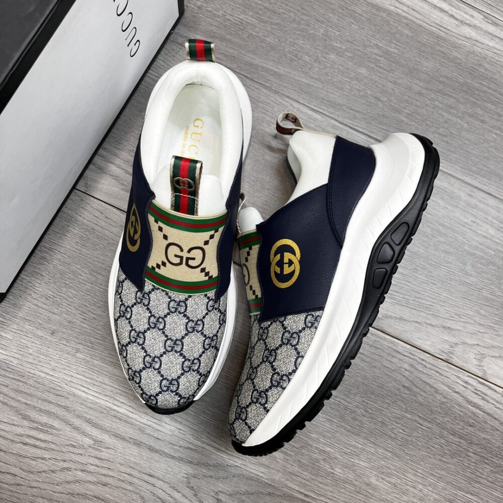 GUCCI SNEAKER GG CANVAS BLUE WHITE - Image 6