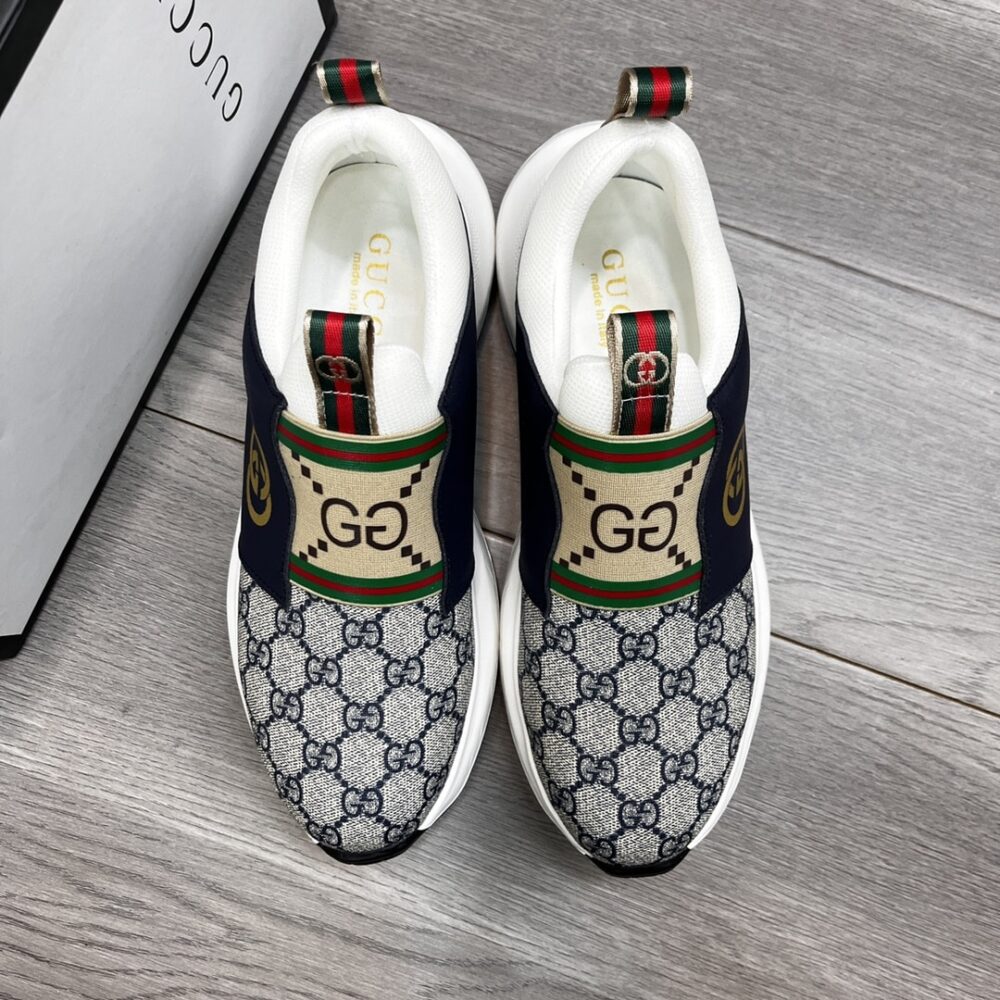 GUCCI SNEAKER GG CANVAS BLUE WHITE - Image 7