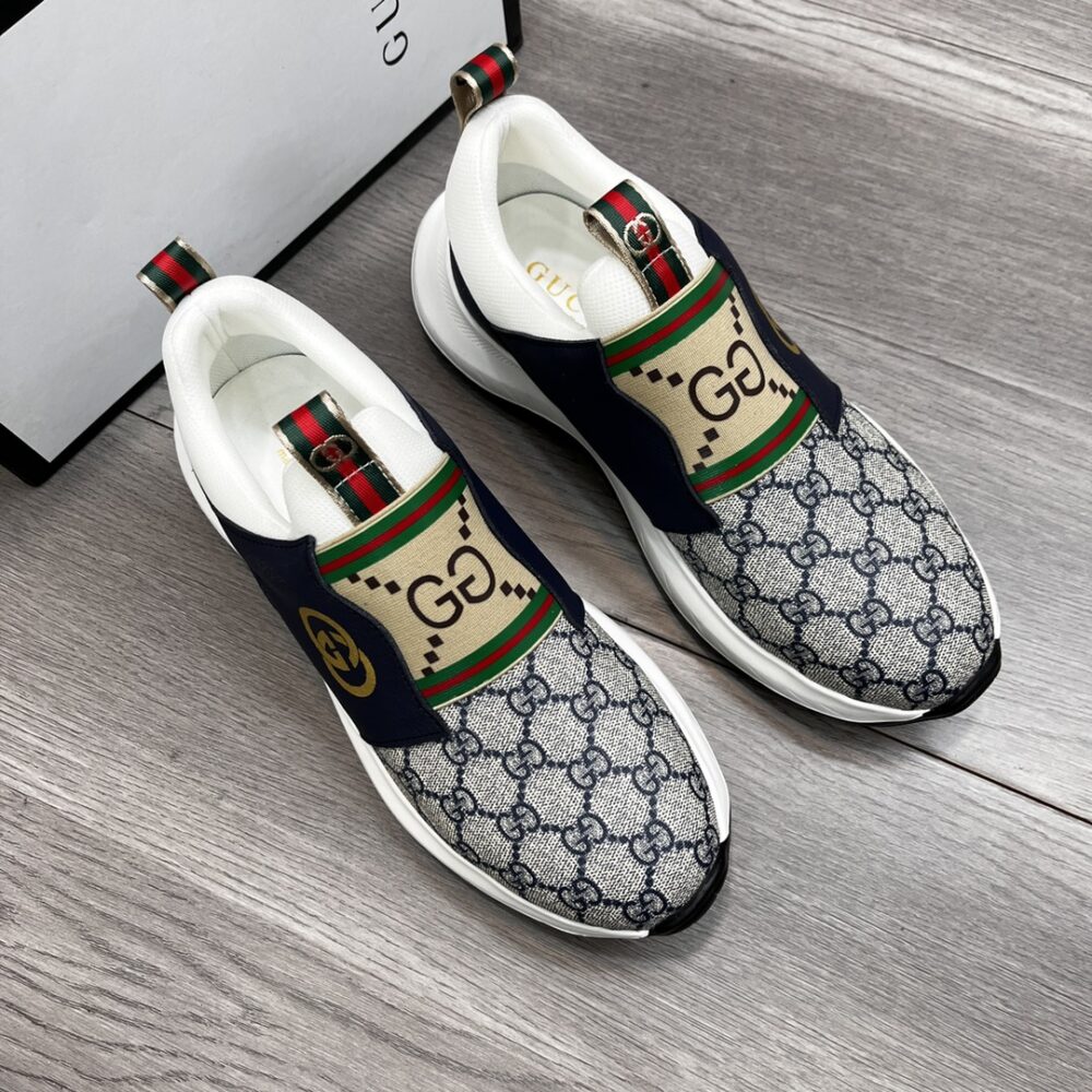 GUCCI SNEAKER GG CANVAS BLUE WHITE - Image 8
