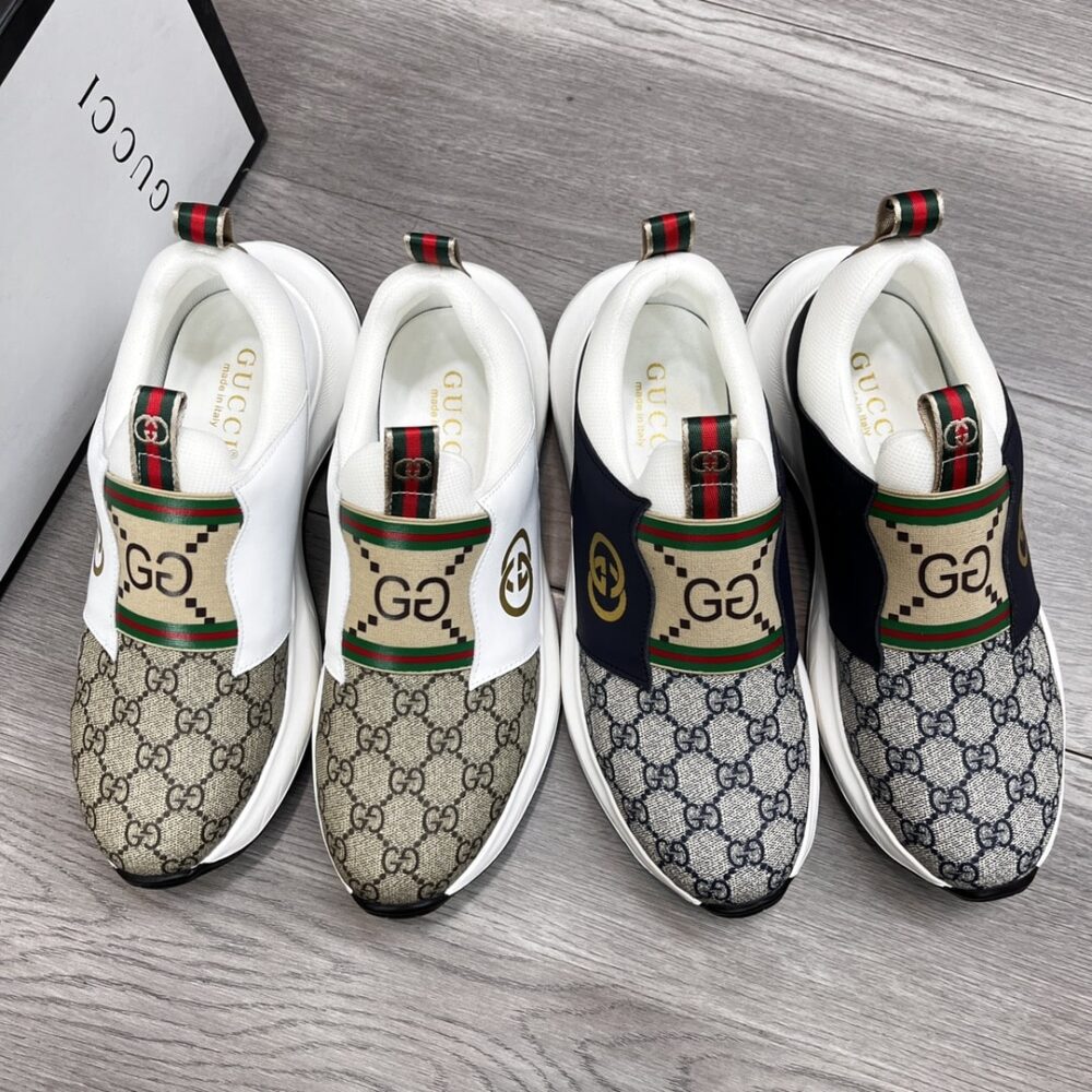 GUCCI SNEAKER GG CANVAS BLUE WHITE - Image 9