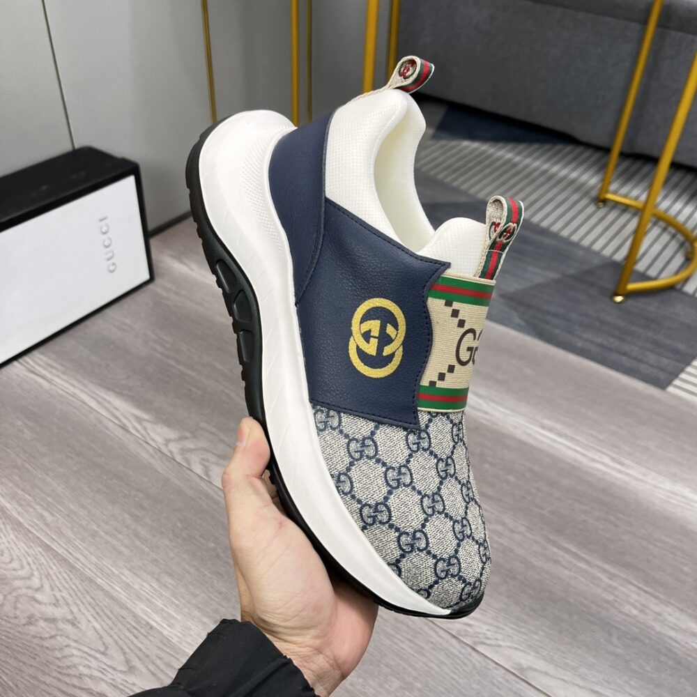 GUCCI SNEAKER GG CANVAS BLUE WHITE - Image 10
