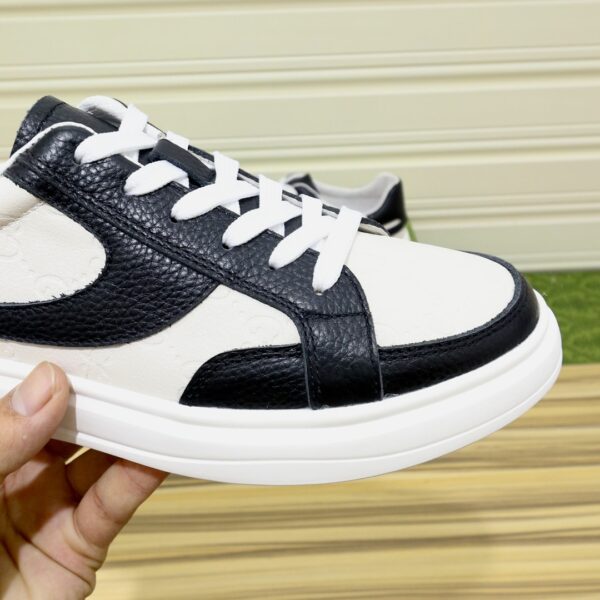 GUCCI GG MEN'S SNEAKERS LEATHER BLACK AND WHITE - Image 6