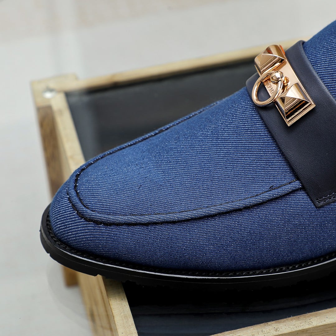 HERMES BLAISE LOAFER BLUE - Image 4