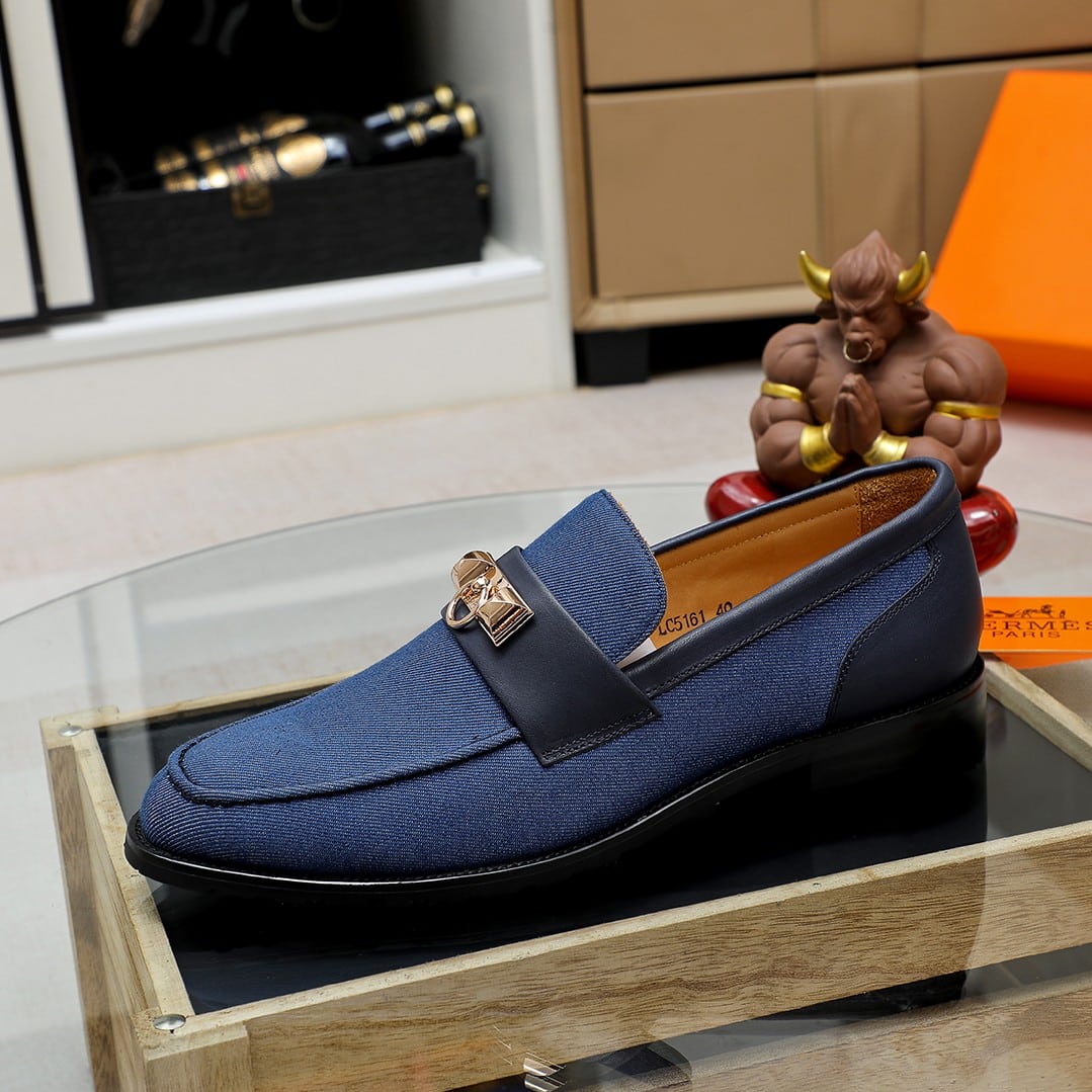 HERMES BLAISE LOAFER BLUE - Image 5