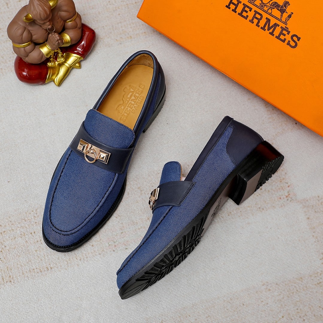 HERMES BLAISE LOAFER BLUE - Image 6