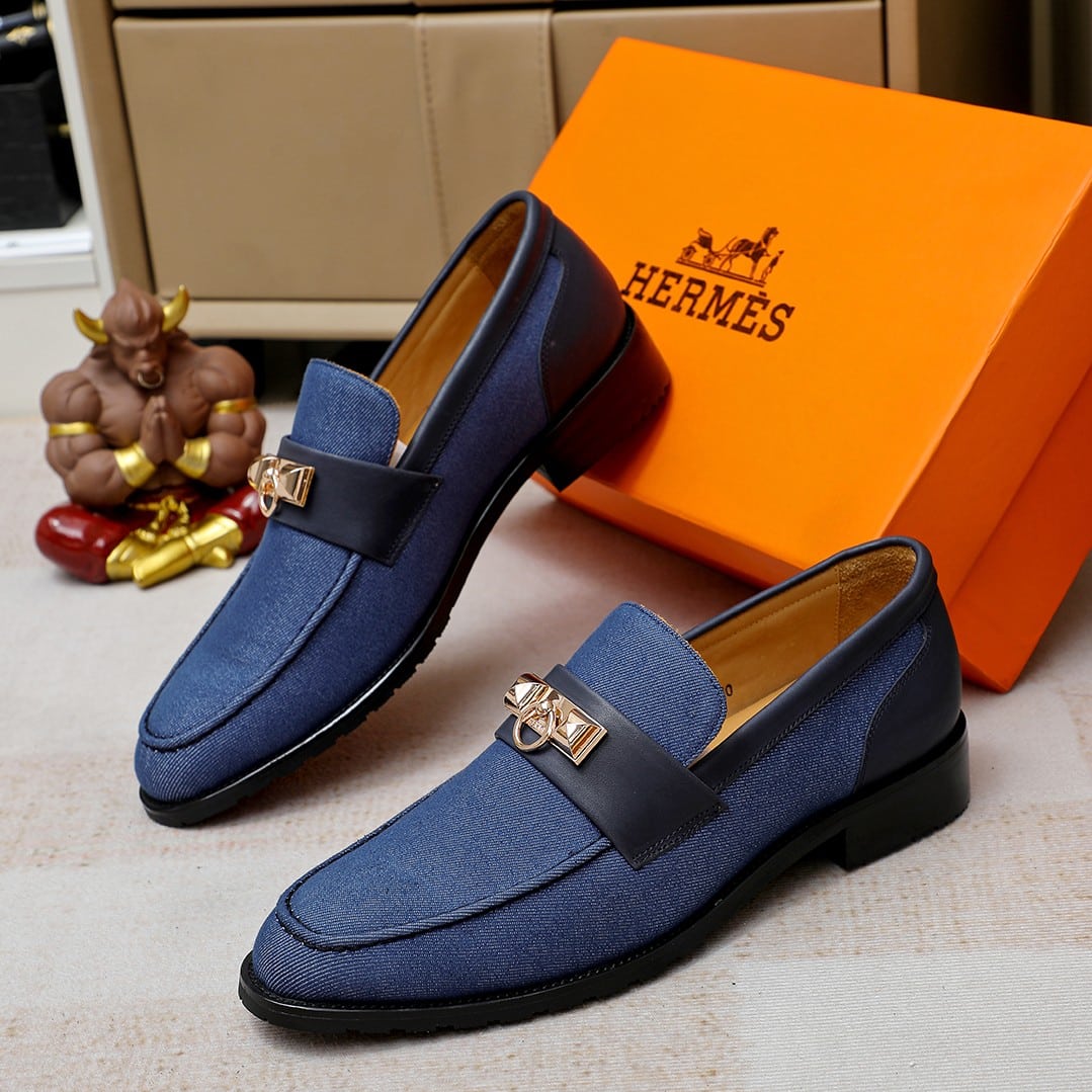 HERMES BLAISE LOAFER BLUE - Image 7