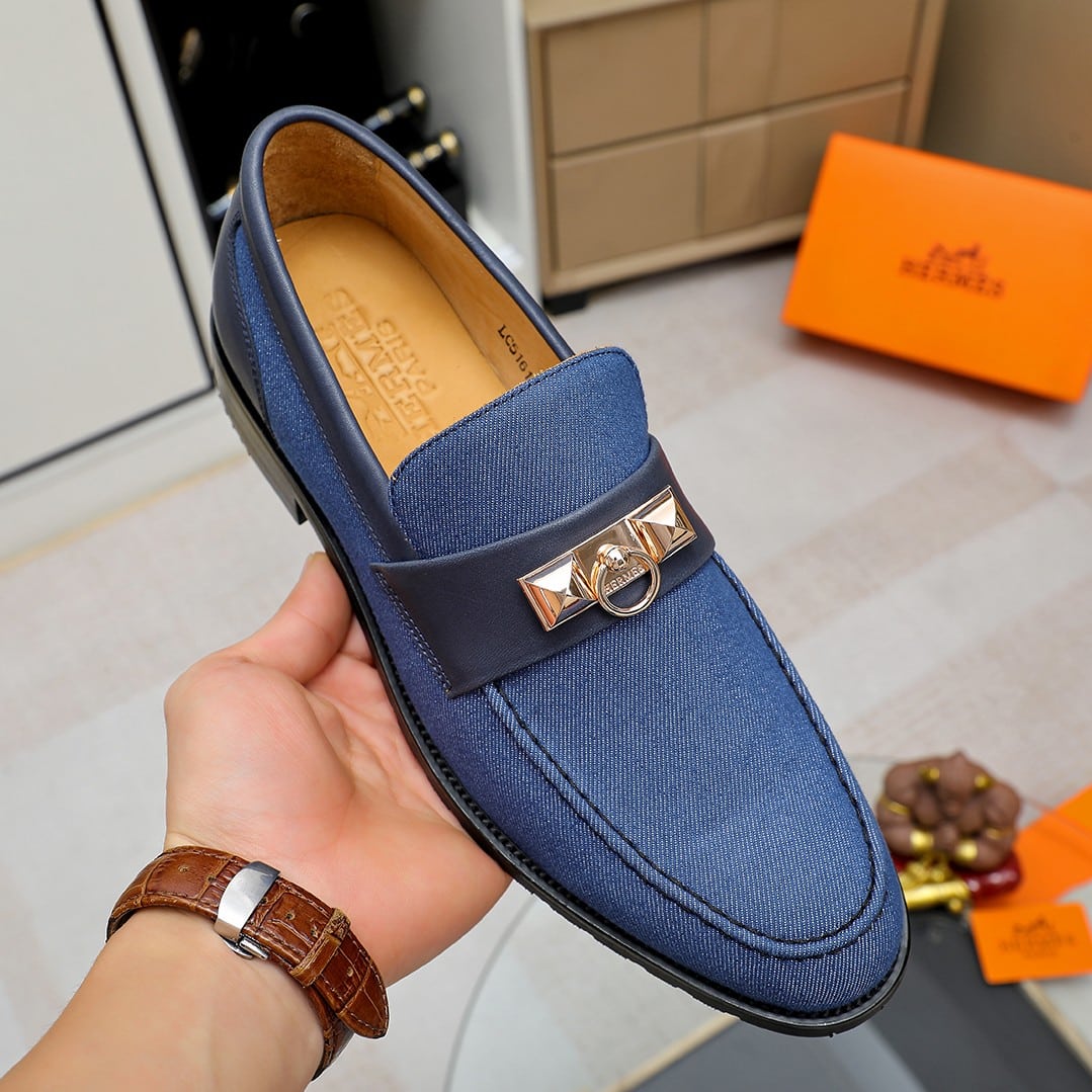 HERMES BLAISE LOAFER BLUE - Image 8