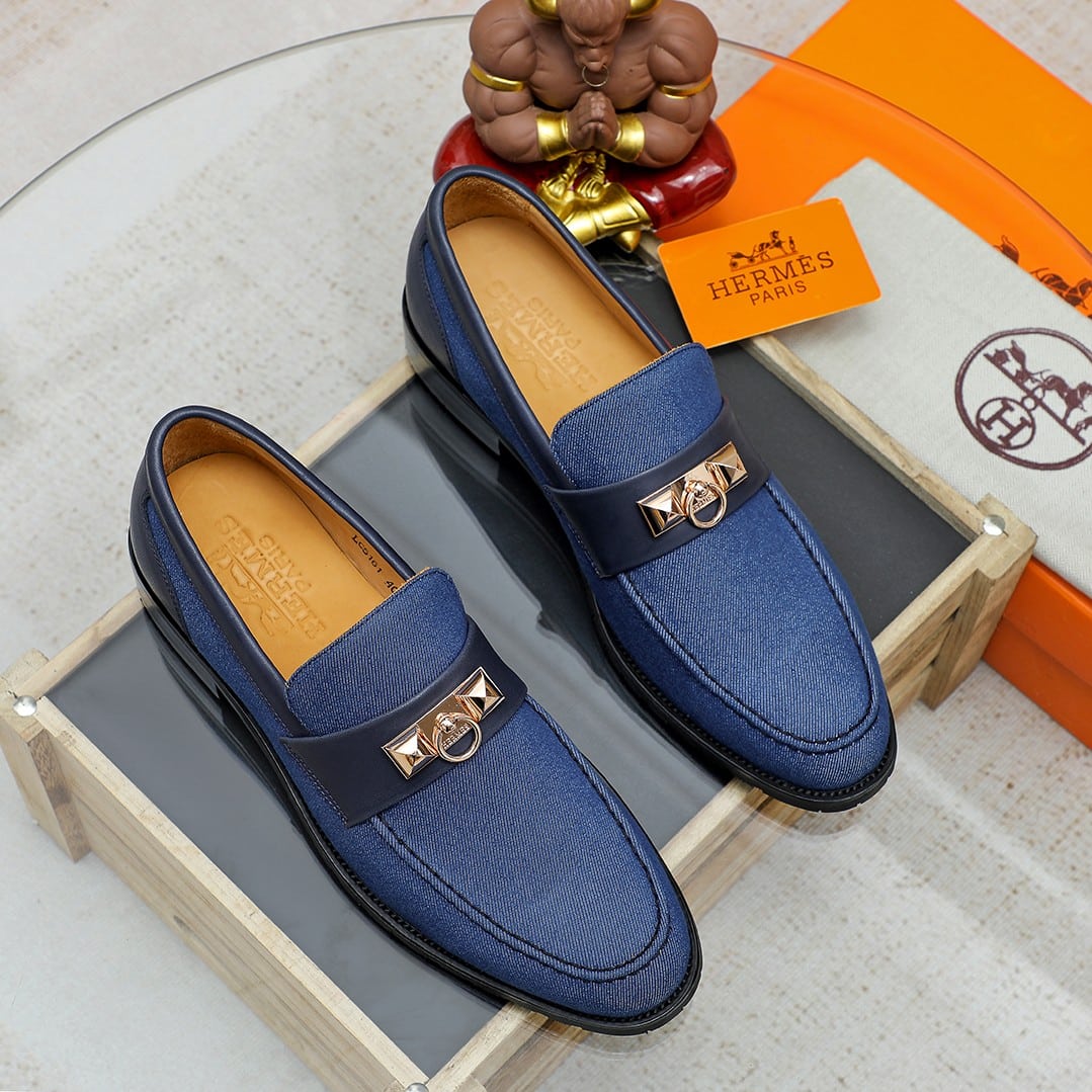 HERMES BLAISE LOAFER BLUE - Image 10