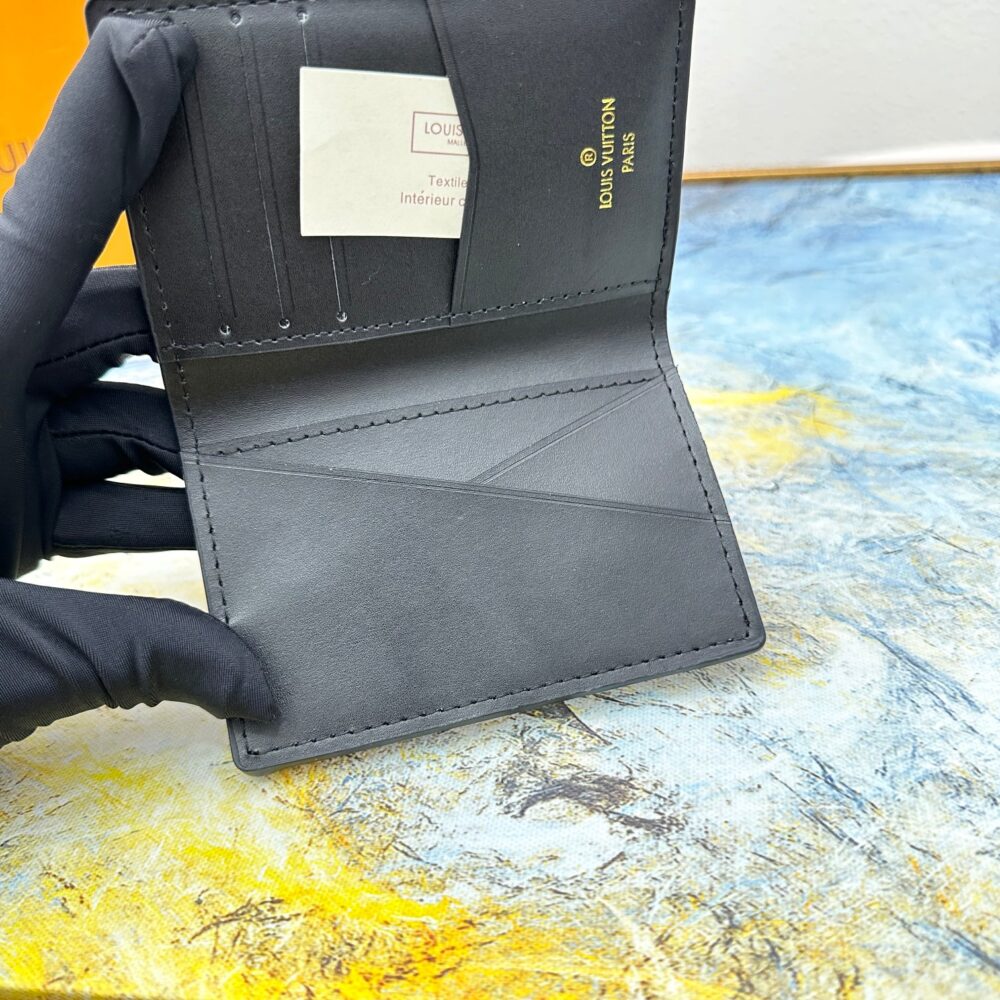 LOUIS VUITTON POCKET ORGANIZER BLACK 11CM M69979 - Image 10