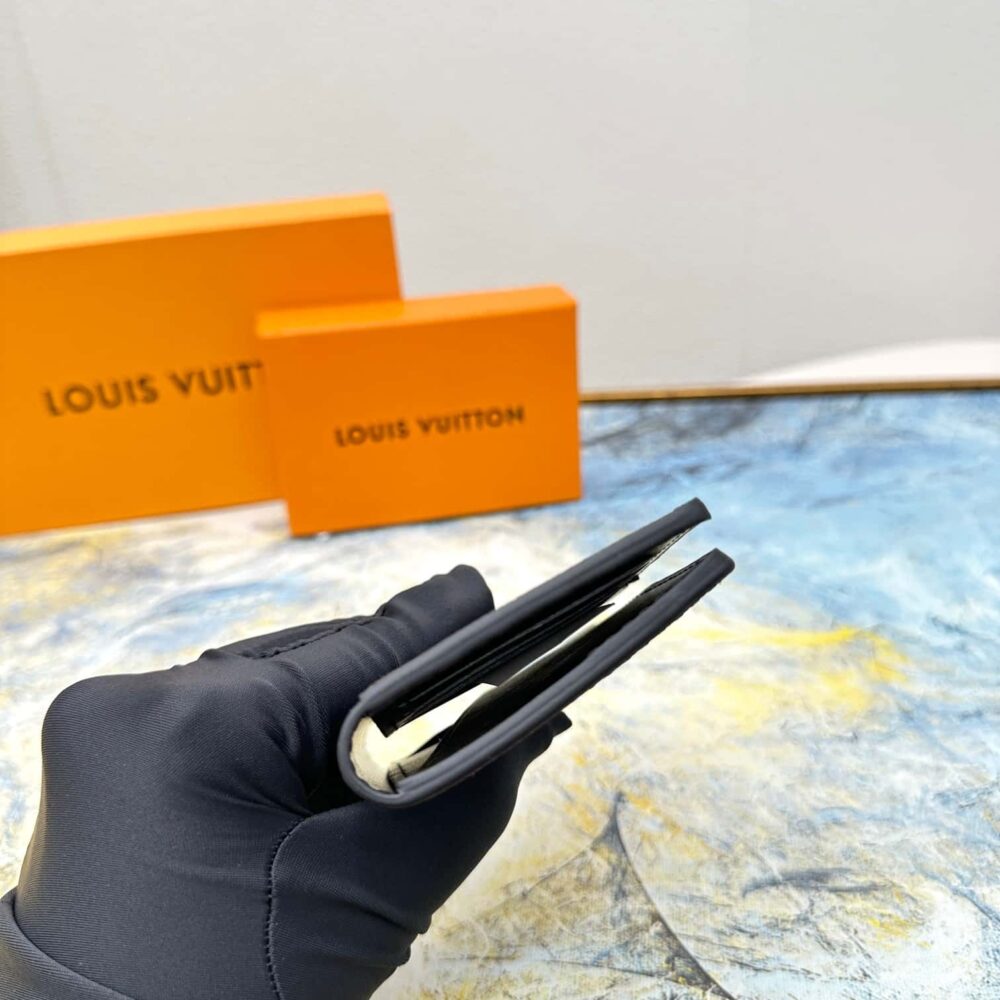 LOUIS VUITTON POCKET ORGANIZER BLACK 11CM M69979 - Image 7