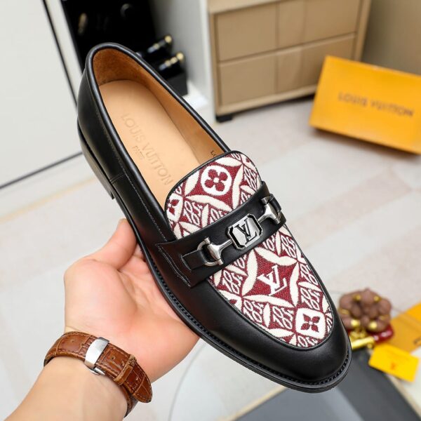 LOUIS VUITTON SOULIERS CLUB LOAFERS MONOGRAM SINCE 1854 RED - Image 8